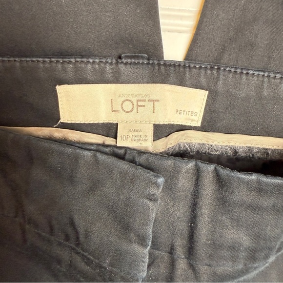 LOFT Petites Cropped Pants Size 10P Black - Picture 4 of 5
